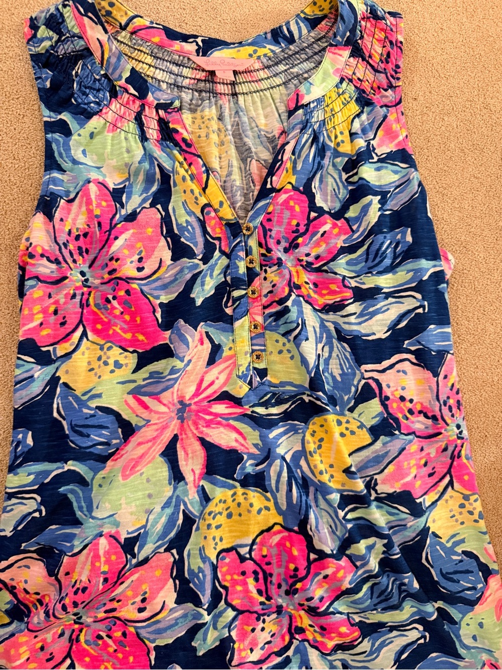 Lilly Pulitzer  Sleeveless Cotton Top